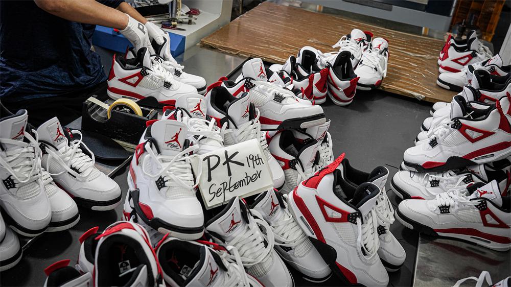 PK GOD Jordan 4 Retro Red Cement RETAIL MATERIALS READY TO SHIP